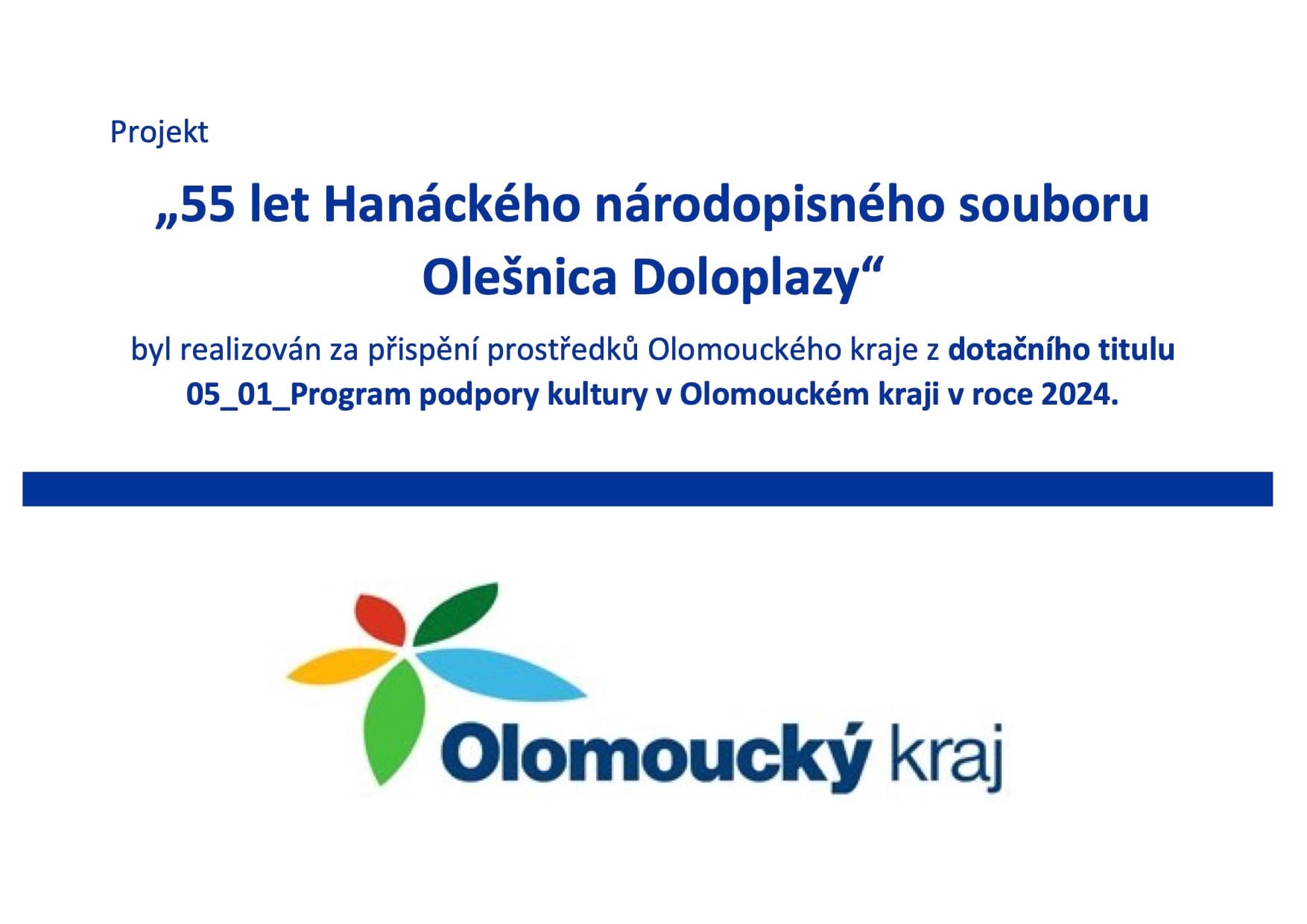 55th anniversary of the Olešnica ensemble